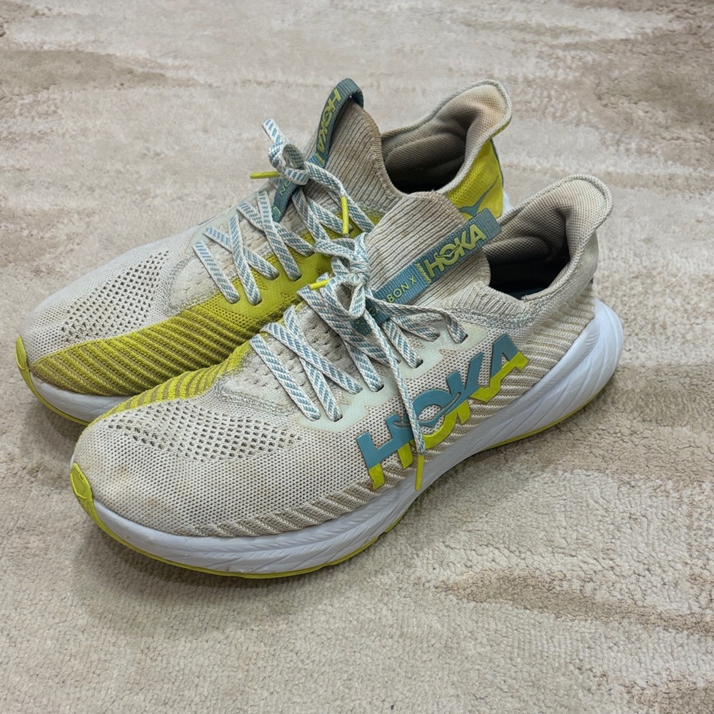 Hoka Neutral-Run Sneakers in Yellow-Green and blue